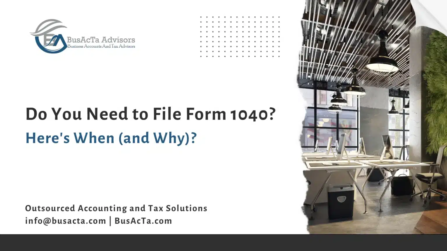 When to File Form 1040