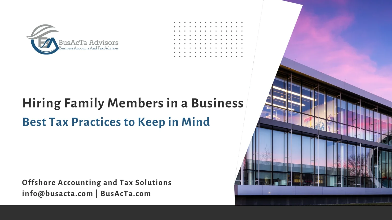 Hiring Family Members in a Business