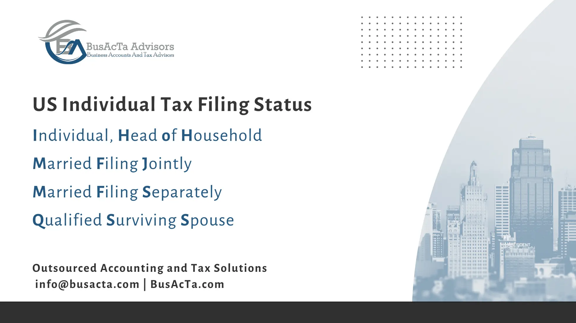 US Individual Tax Filing Status